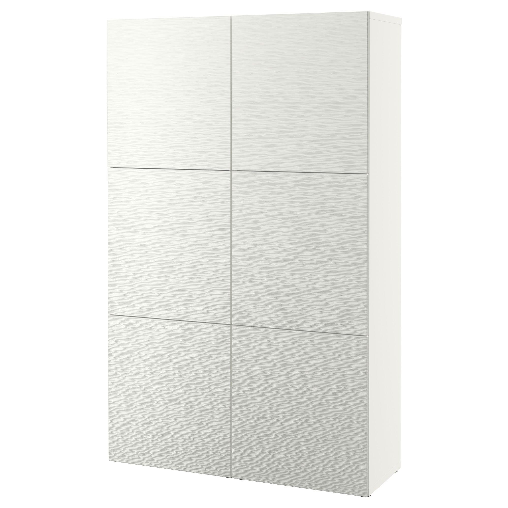 БЕСТО Комбінація з дверцятами - білий / Laxviken білий 120x42x193 см 1