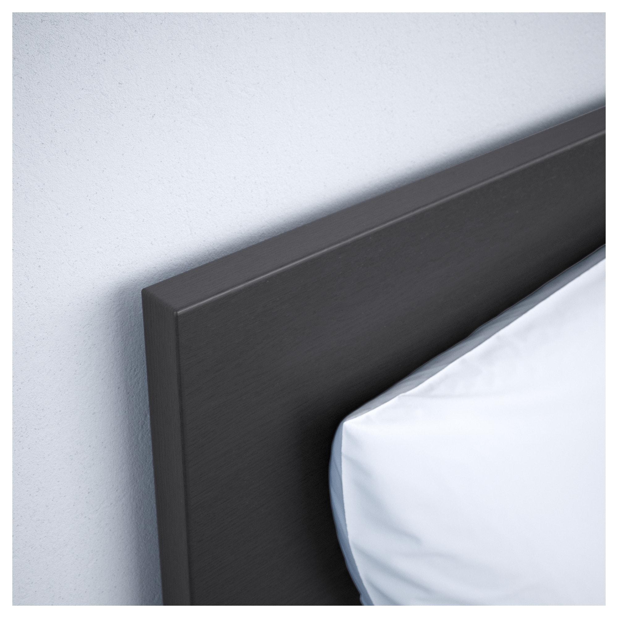 MALM Каркас ліжка з 2 ящиками для зберігання - чорно-коричневий / Lönset 140x200 см 7