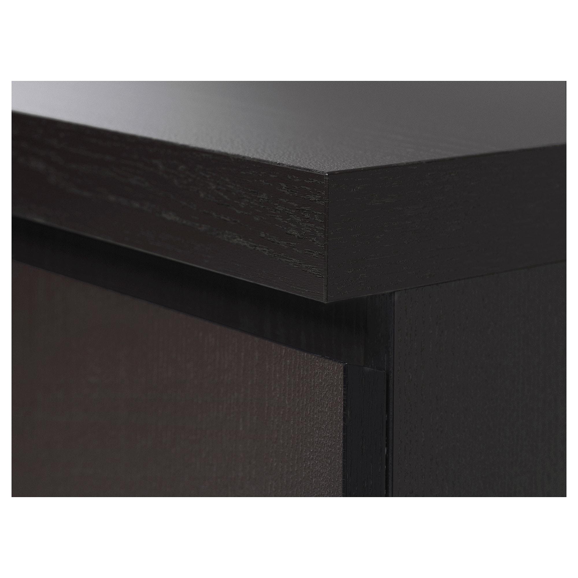 МАЛЬМ Письмовий стіл - чорно-коричневий 140х65 см 7