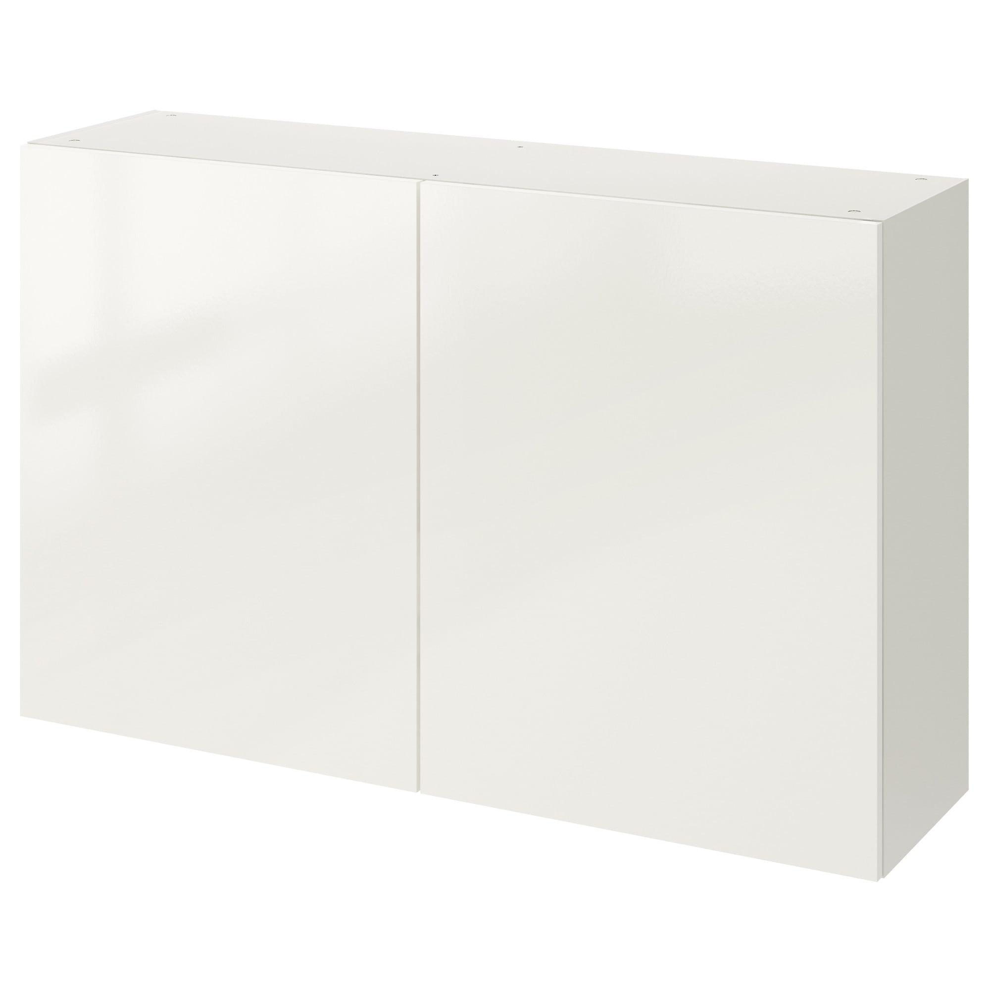 KNOXHULT Навісна шафа з дверцятами - глянцевий білий 120x75 см 1