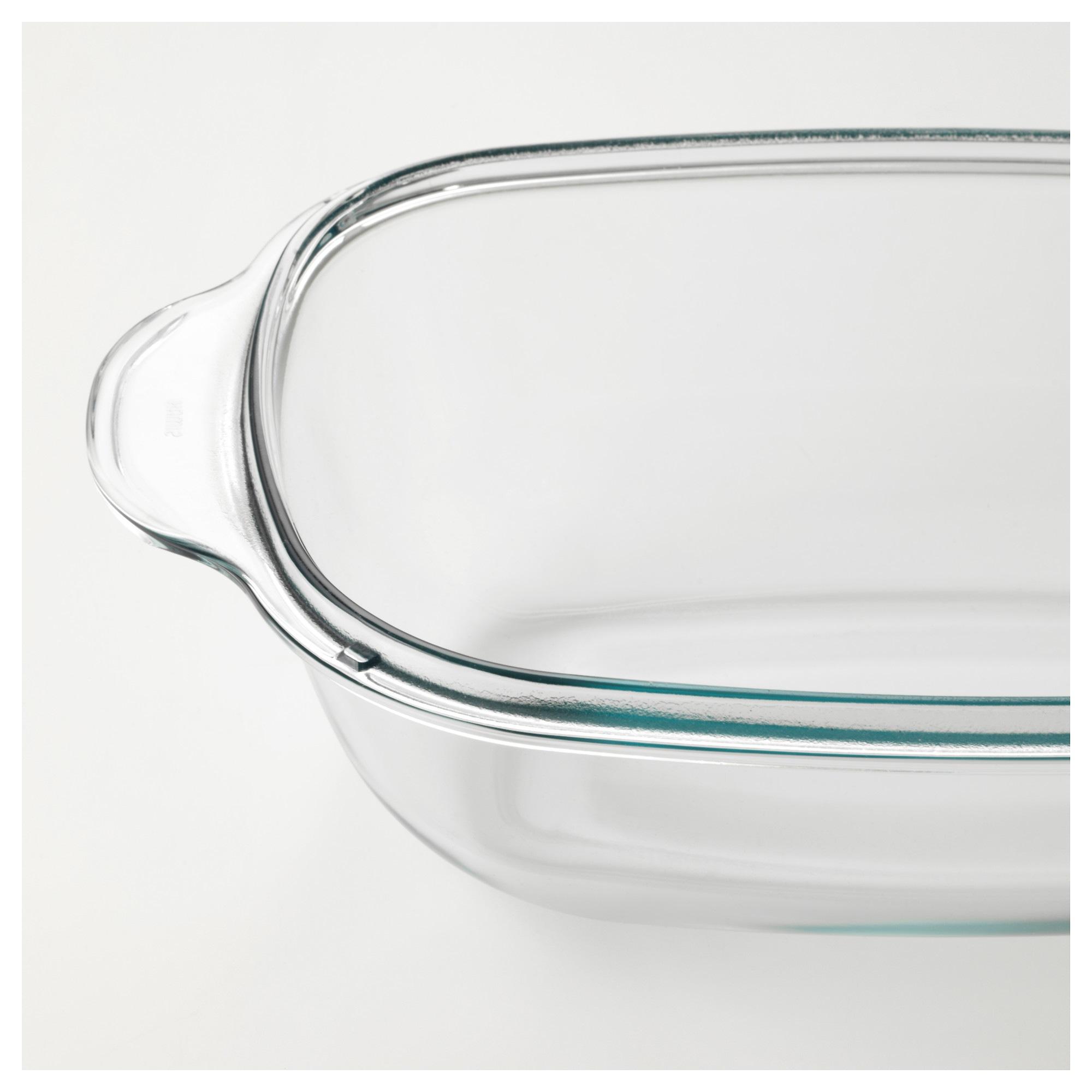 BUREN Жароміцний посуд з кришкою - прозоре скло 42х26 см 2