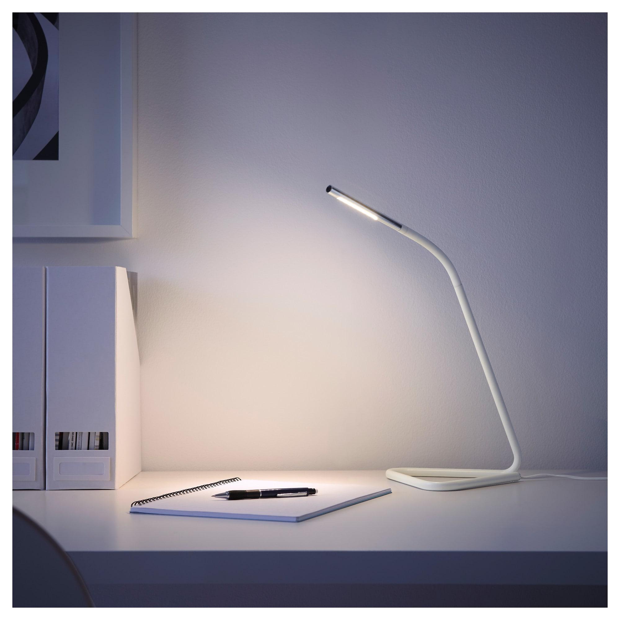 HÅRTE LED настільна лампа - білий / сріблястий 2