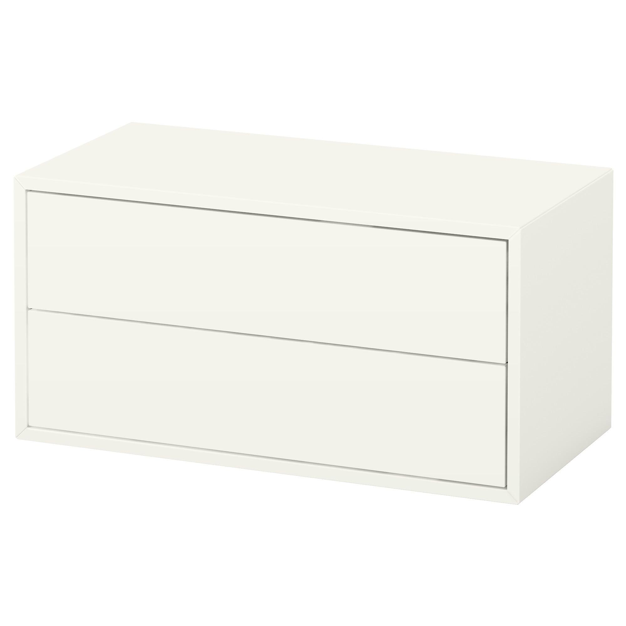 ИКЕА Шафа EKET / 2 ящики - білий 70x35x35 см, 003.339.47