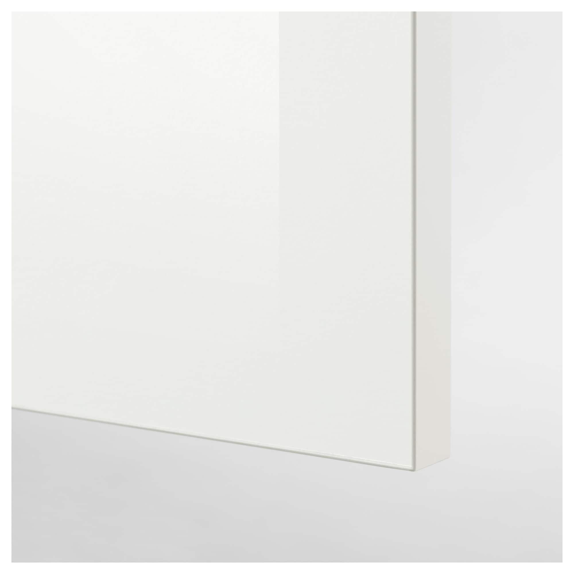 KNOXHULT Навісна шафа з дверцятами - глянцевий білий 120x75 см 2