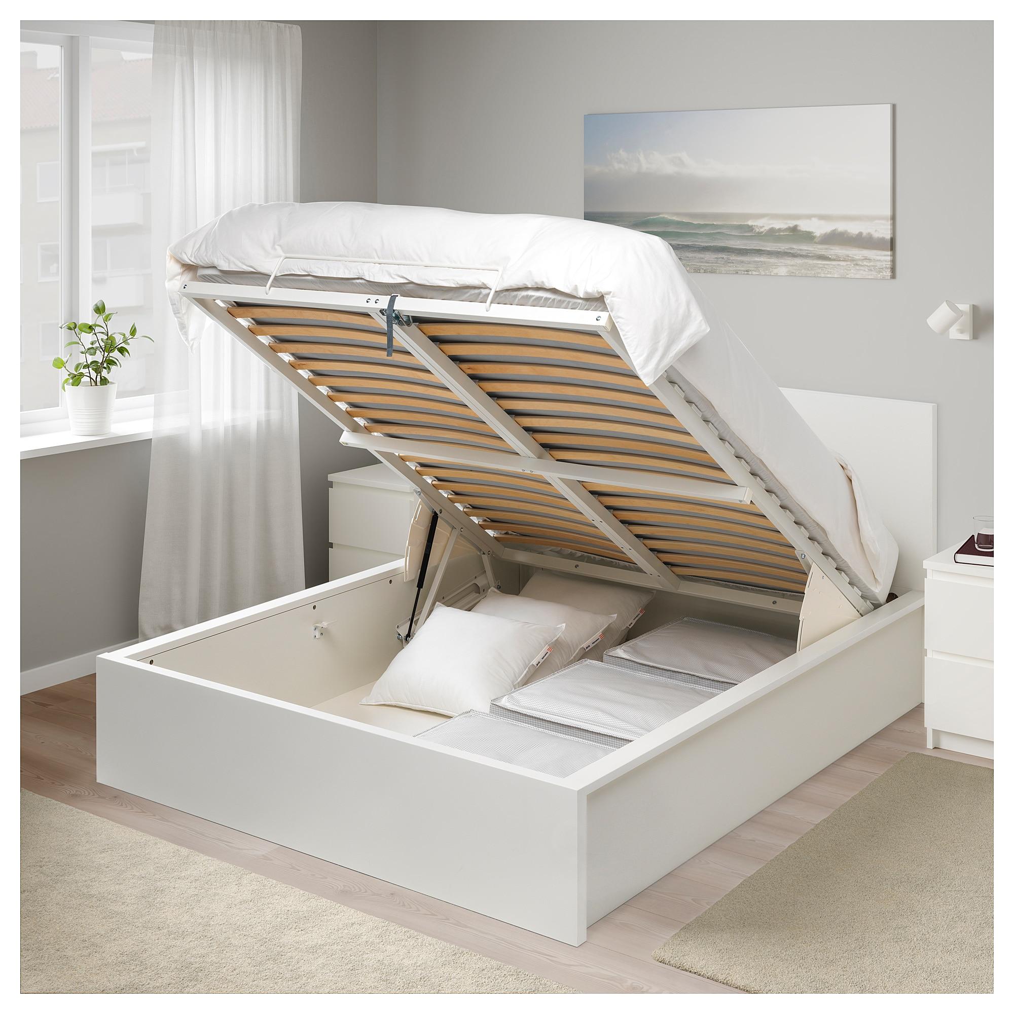 MALM Ліжко з ящиком - біле 180х200 см 2