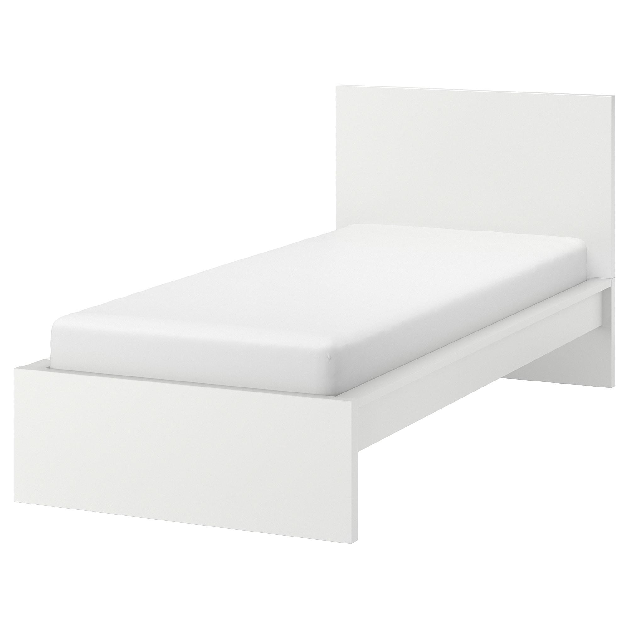 МАЛЬМ Каркас ліжка, високий - білий, 90х200 см 1