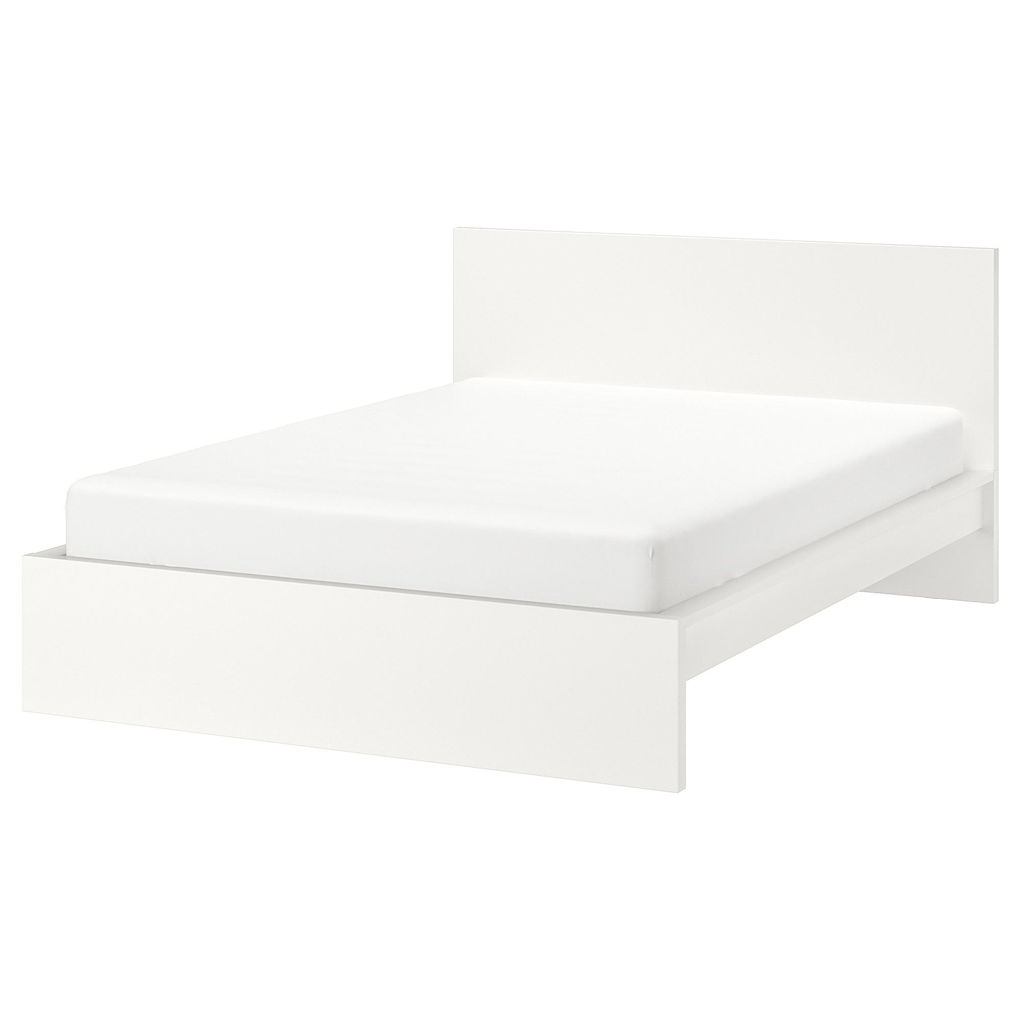 МАЛЬМ Каркас ліжка, високий - білий 160х200 см 1