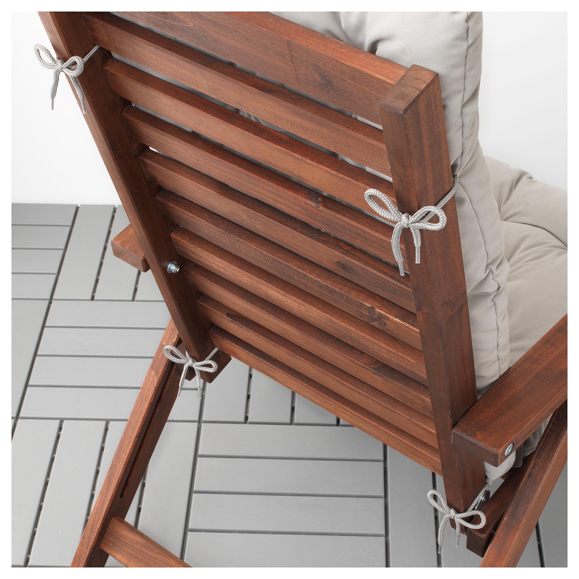 KUDDARNA Садова подушка для сидіння / спинки - сіра 116x45 см 3