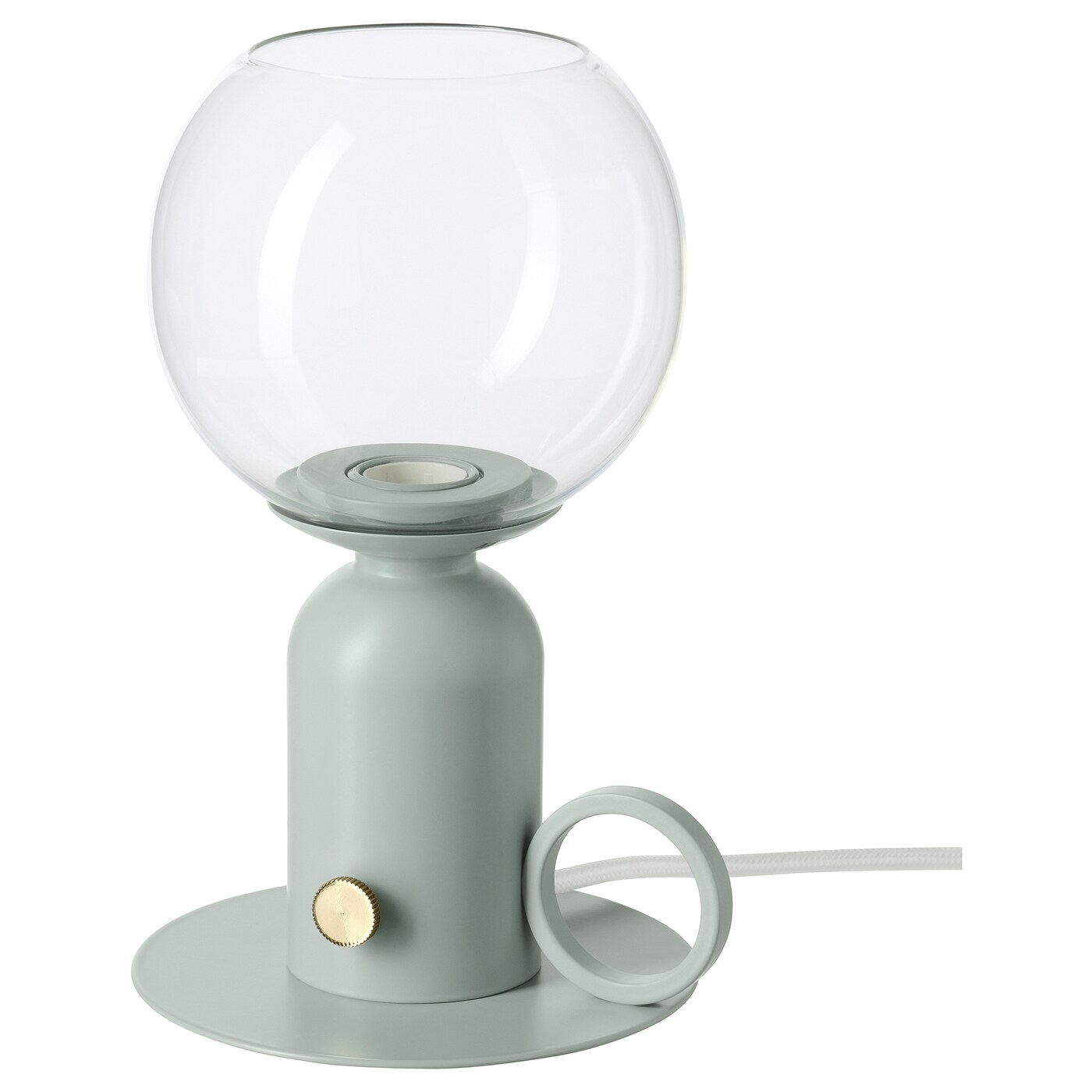 ÅSKMULLER Настільна лампа - сіро-зелена 24 см 1
