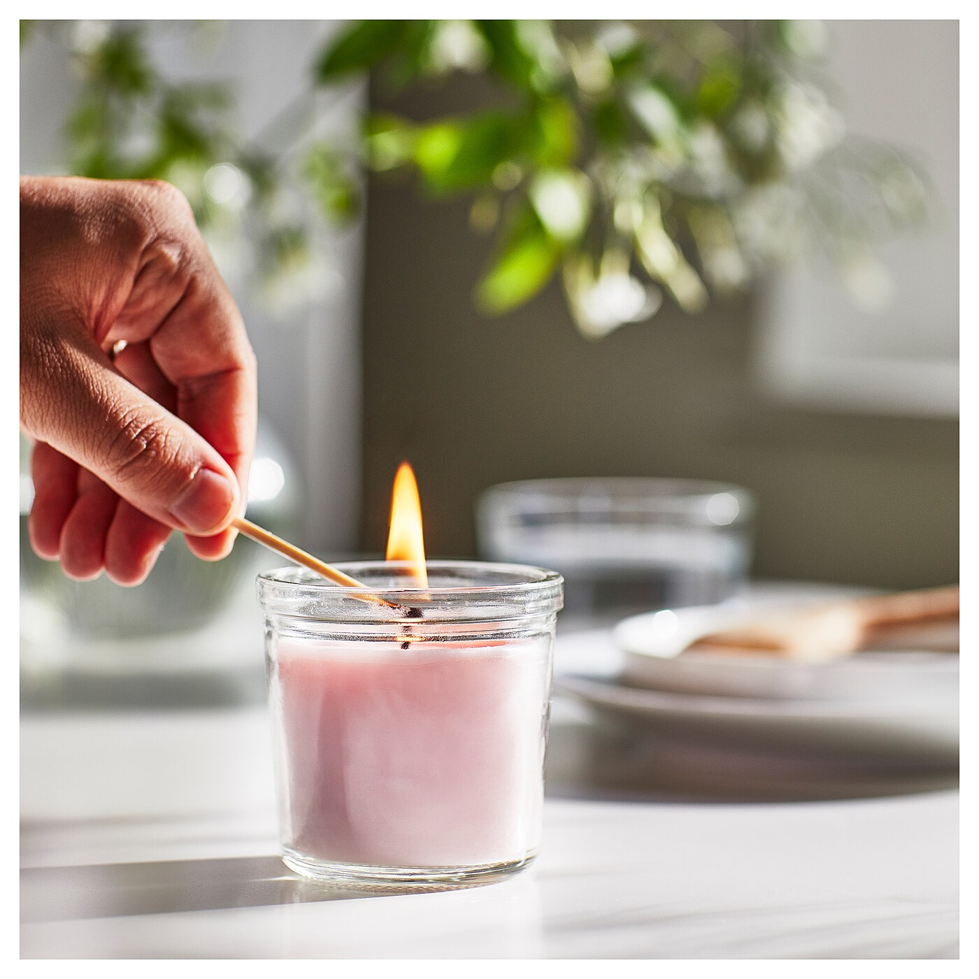 LUGNARE Ароматична свічка в склі - жасмин / рожева 20 год 6