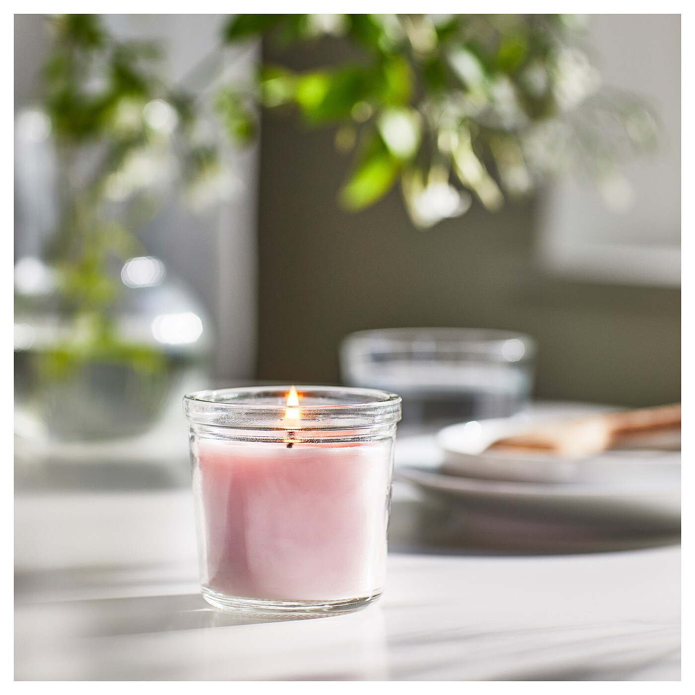 LUGNARE Ароматична свічка в склі - жасмин / рожева 20 год 4