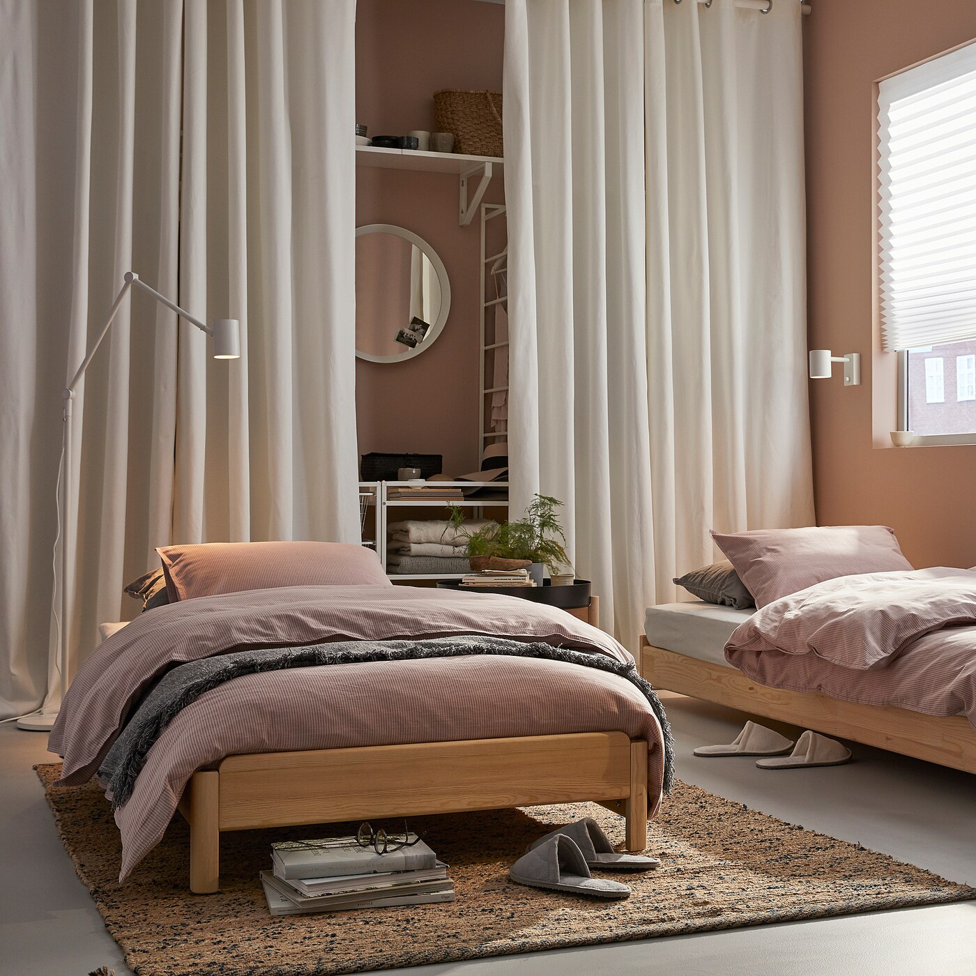 UTÅKER Штабельне ліжко з 2 матрацами - сосна / фірма Åsvang 80x200 см 2