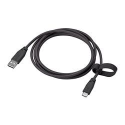 ИКЕА LILLHULT, Кабель USB A - USB типа C, 104.838.61, темно-серый, 1,5 м