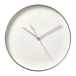 ИКЕА MALLHOPPA, Часы, 404.745.01, Серебряный, 35 см