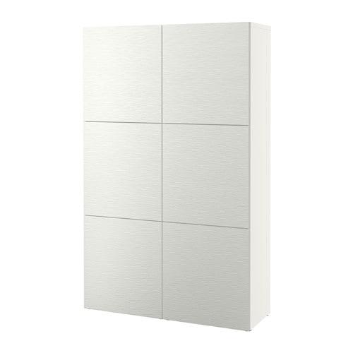 БЕСТО Комбінація з дверцятами - білий / Laxviken білий 120x42x193 см