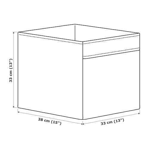 DRÖNA Коробка - біла 33x38x33 см 5
