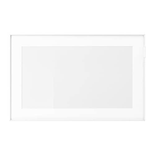 GLASSVIK Скляні двері - біле / прозоре скло 60x38 см