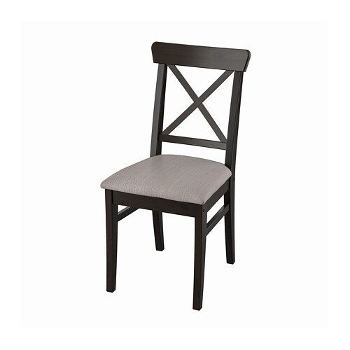 Крісло INGOLF - коричнево-чорний / Nolhaga сіро-бежевий