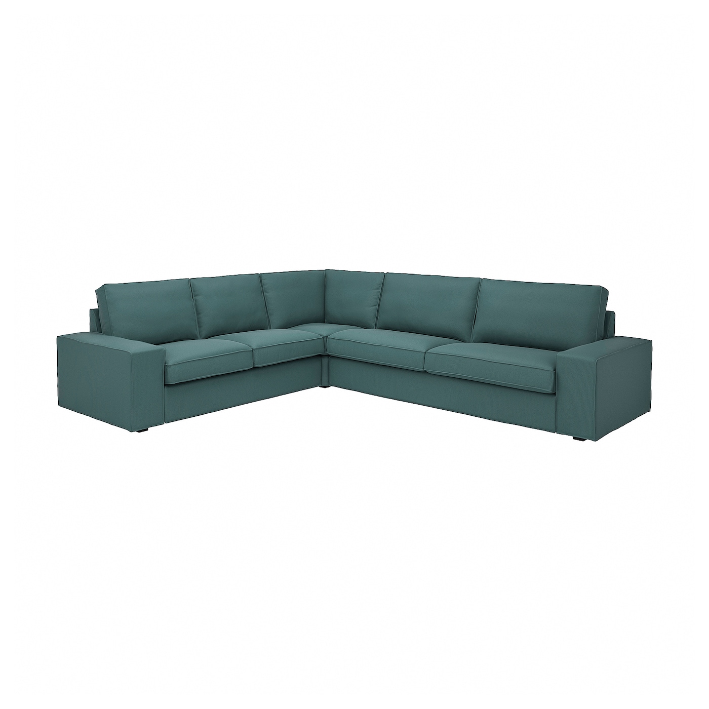 КИВІК Кутовий диван, 5-місний - Kelinge сіро-бірюзовий