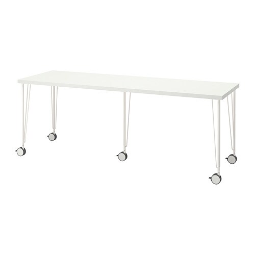 LAGKAPTEN / KRILLE Письмовий стіл - білий 200x60 см