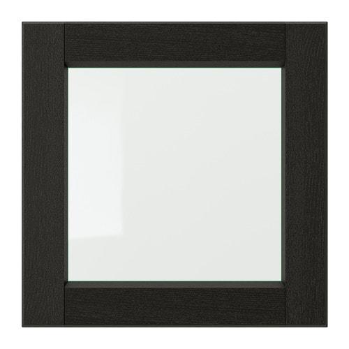 Скляні двері LERHYTTAN - чорні вітражі 40х40 см