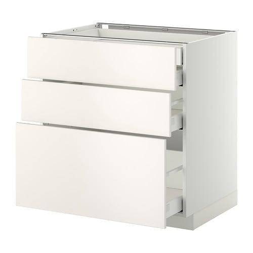 METOD / MAXIMERA Sz stj 3fr / 2n / wed / w szu - white / Veddinge white 80x60 см