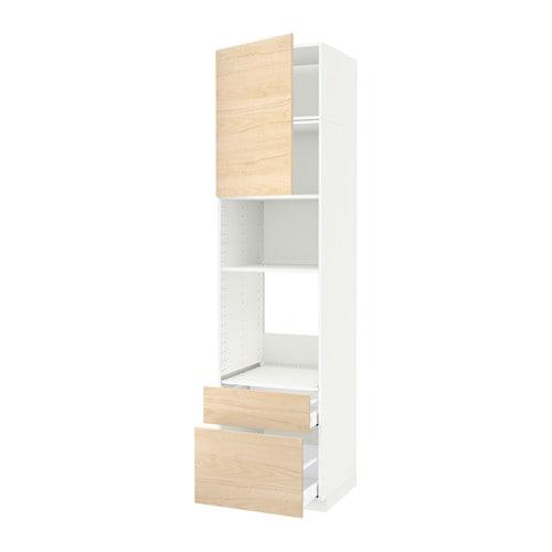 METOD / MAXIMERA W sz d pie / mikr z drz / 2 szu - white / Askersund світлий попелястий візерунок 60x60x240 см