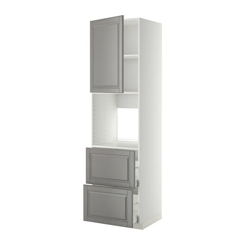 METOD / MAXIMERA W w n front / 2 fronts / 2 fronts - white / Bodbyn grey 60x60x220 см