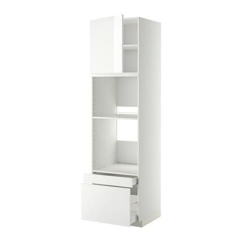 METOD / MAXIMERA W sz n pie / duven com dr / 2 szu - white / Ringhult білий 60x60x220 см