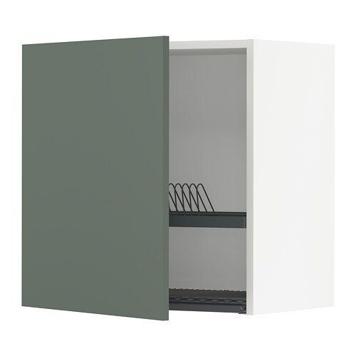 СПОСІБ Навісна шафа з посудомийною машиною - білий / Бодарп сіро-зелений 60х60 см