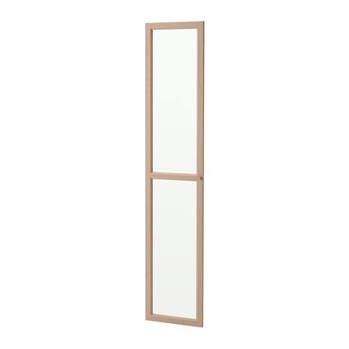 Скляні двері OXBERG - білий вітражний шпон дуба 40x192 см