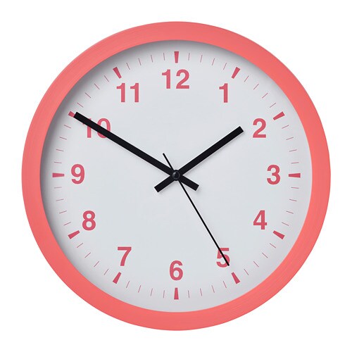 Годинник TJALLA - рожевий 28 см