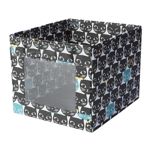 Коробка UPPRYMD - білий / чорний дизайн 38x42x33 см