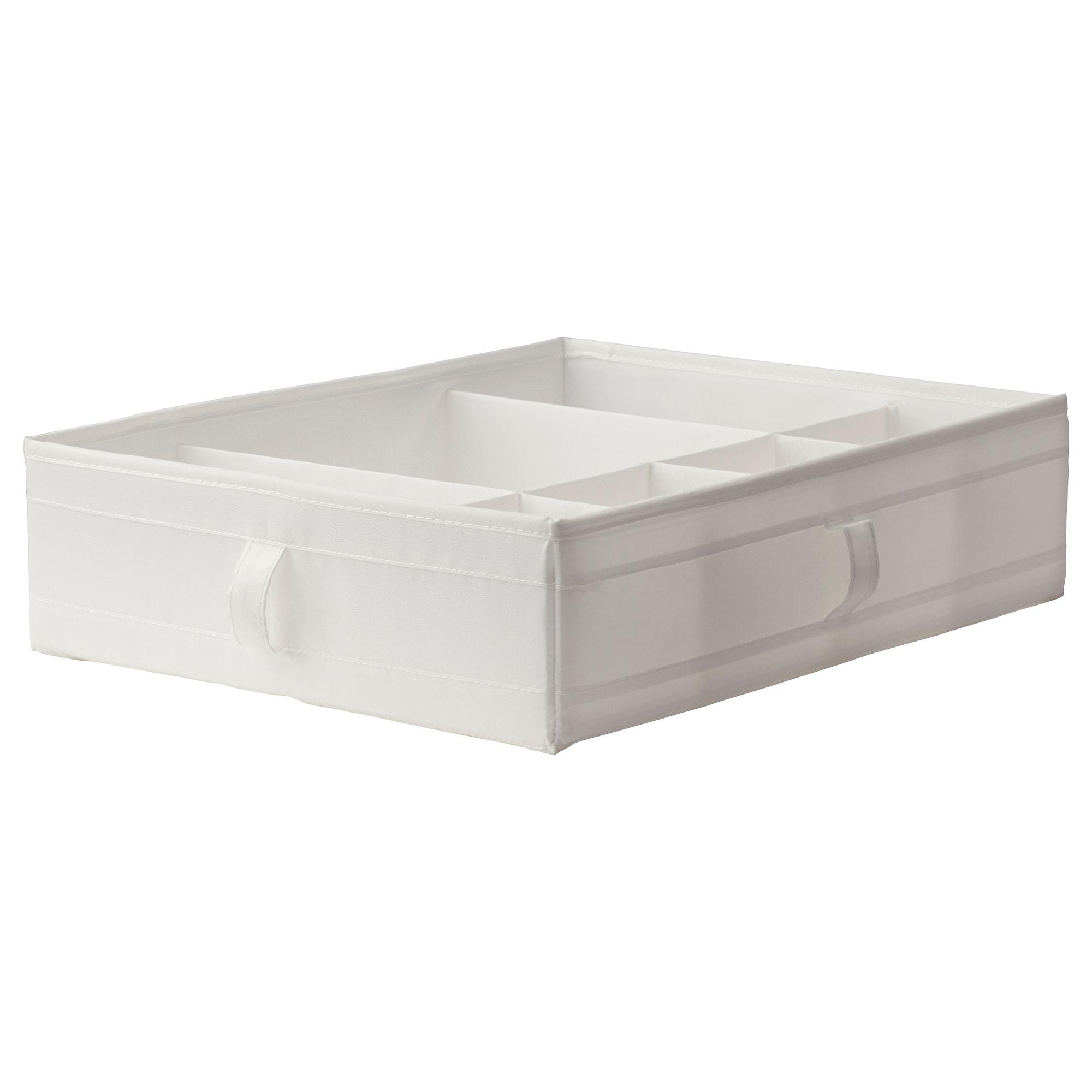 ИКЕА SKUBB Коробка з відділеннями - білий 44x34x11 см, 101.855.93