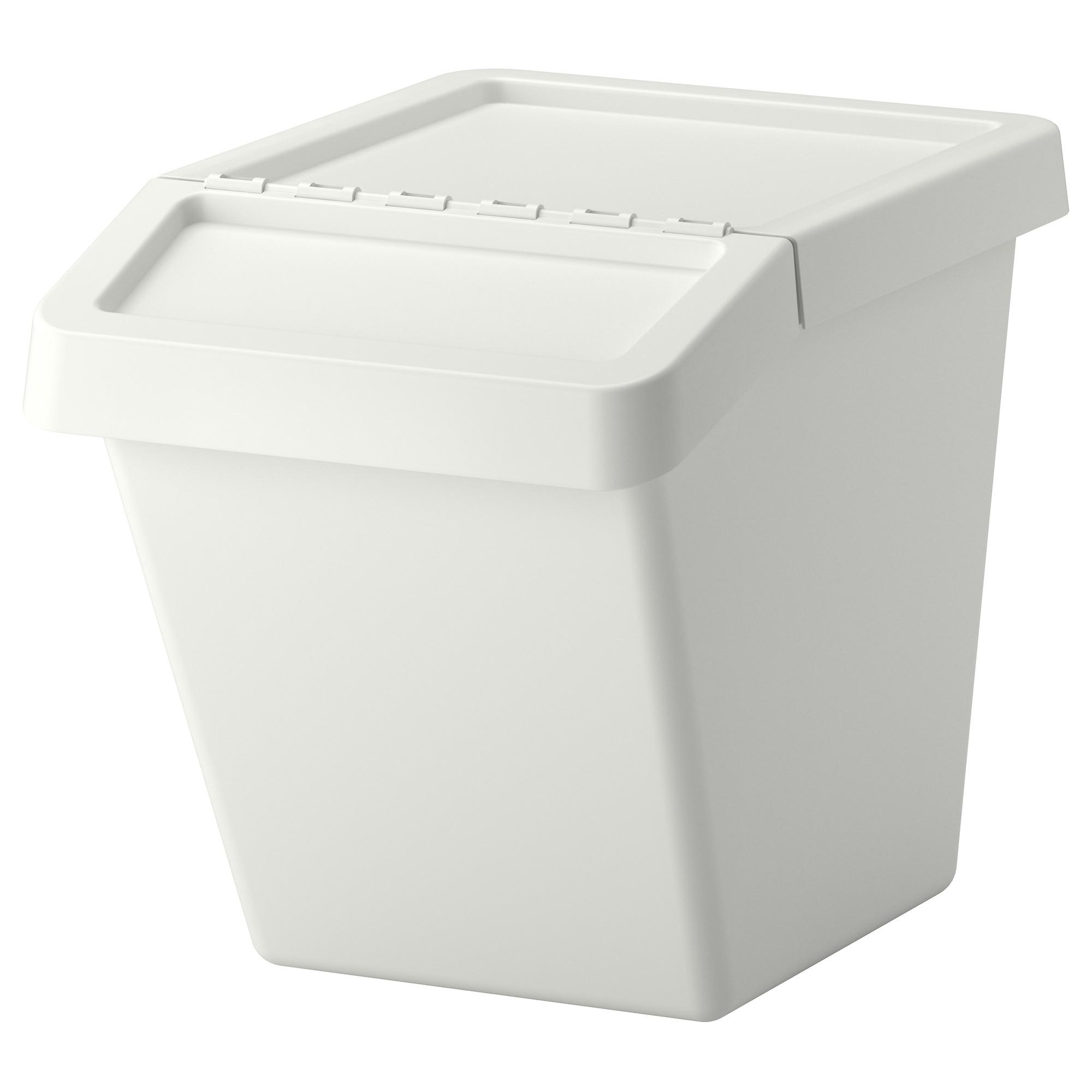 ИКЕА Сортувальний контейнер для сміття SORTERA - білий 60 л, 702.558.99
