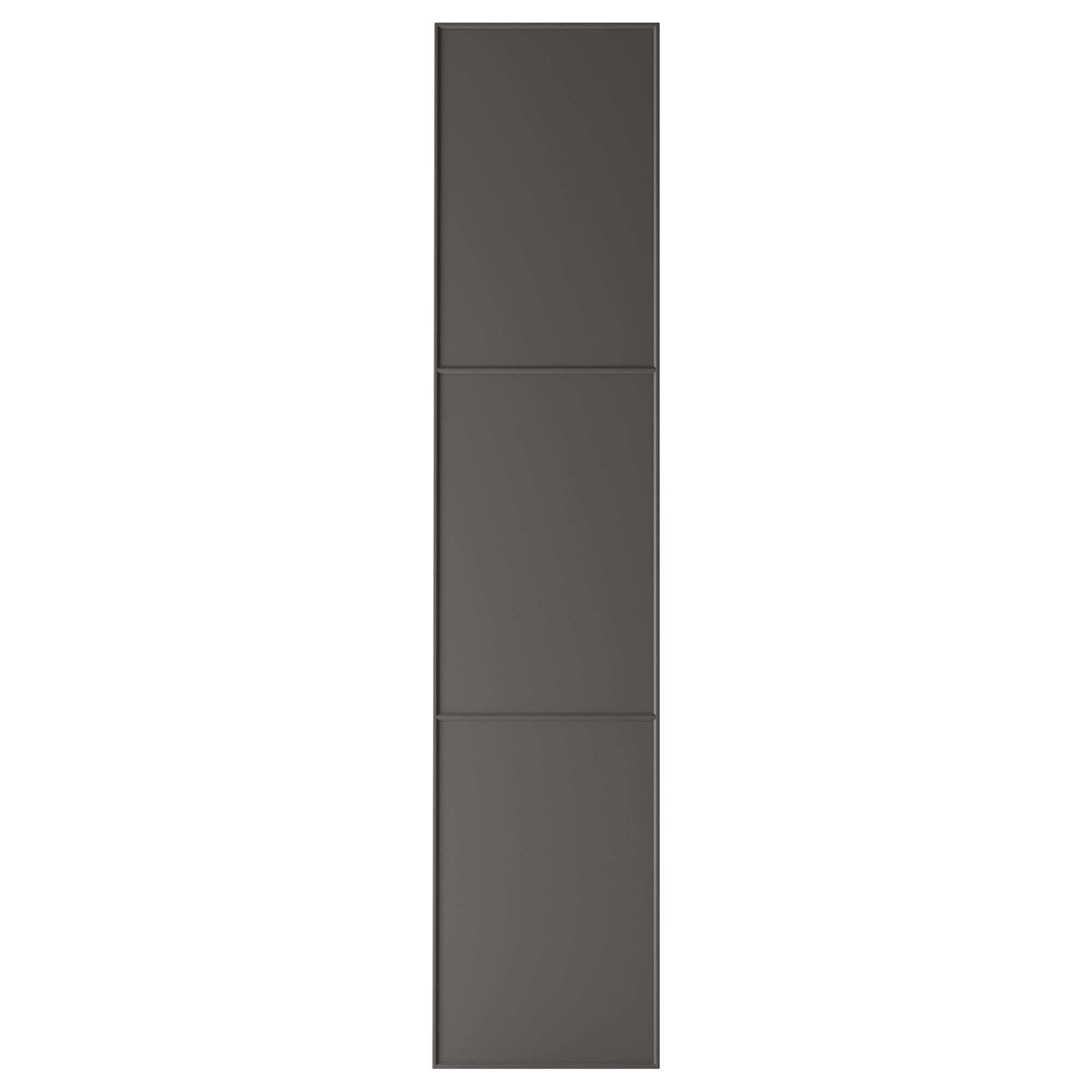 ИКЕА MERÅKER Двері з петлями - темно-сірі 50x229 см, 791.228.24