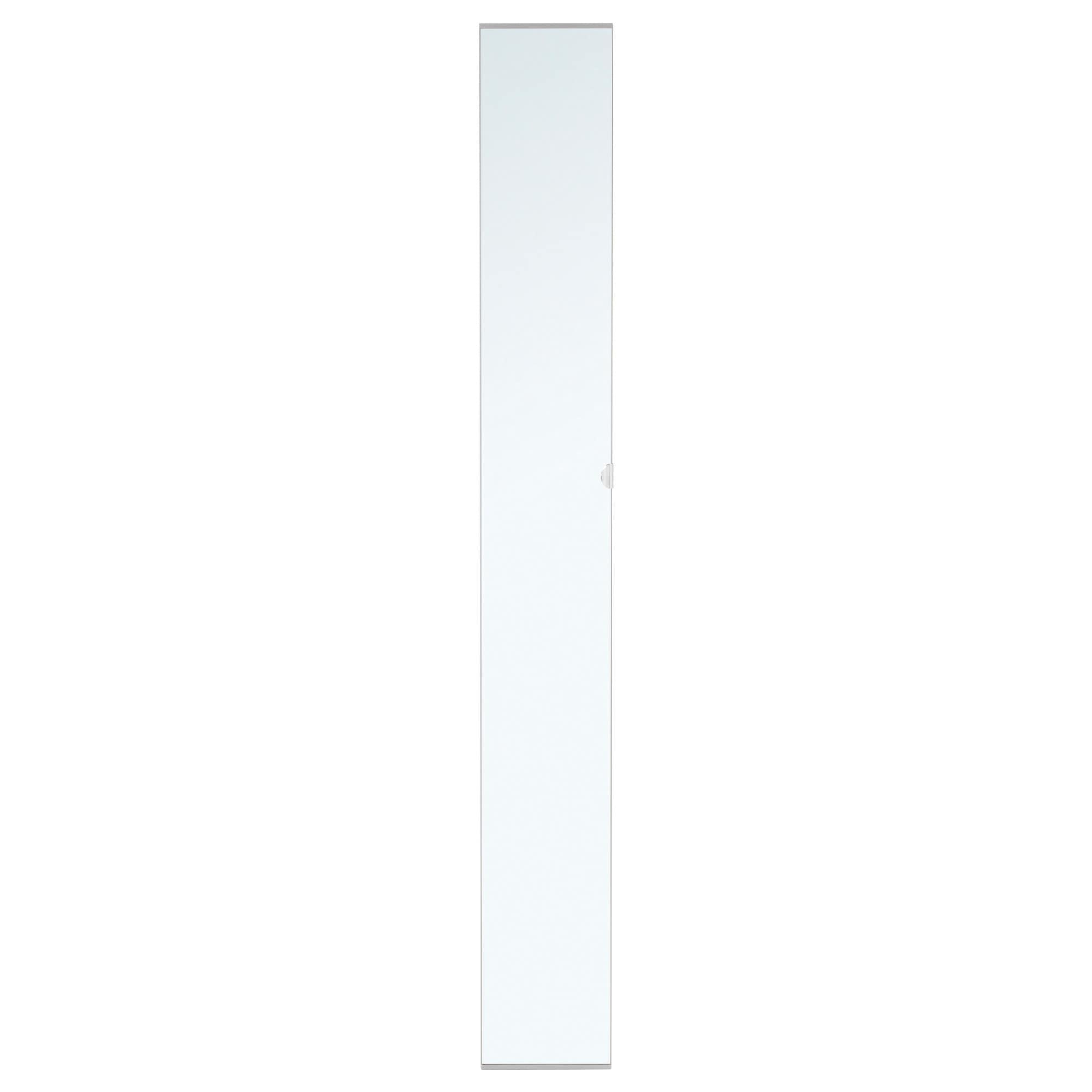 ИКЕА ВІКЕДАЛ Двері з петлями - дзеркало 25х195 см, 291.195.55