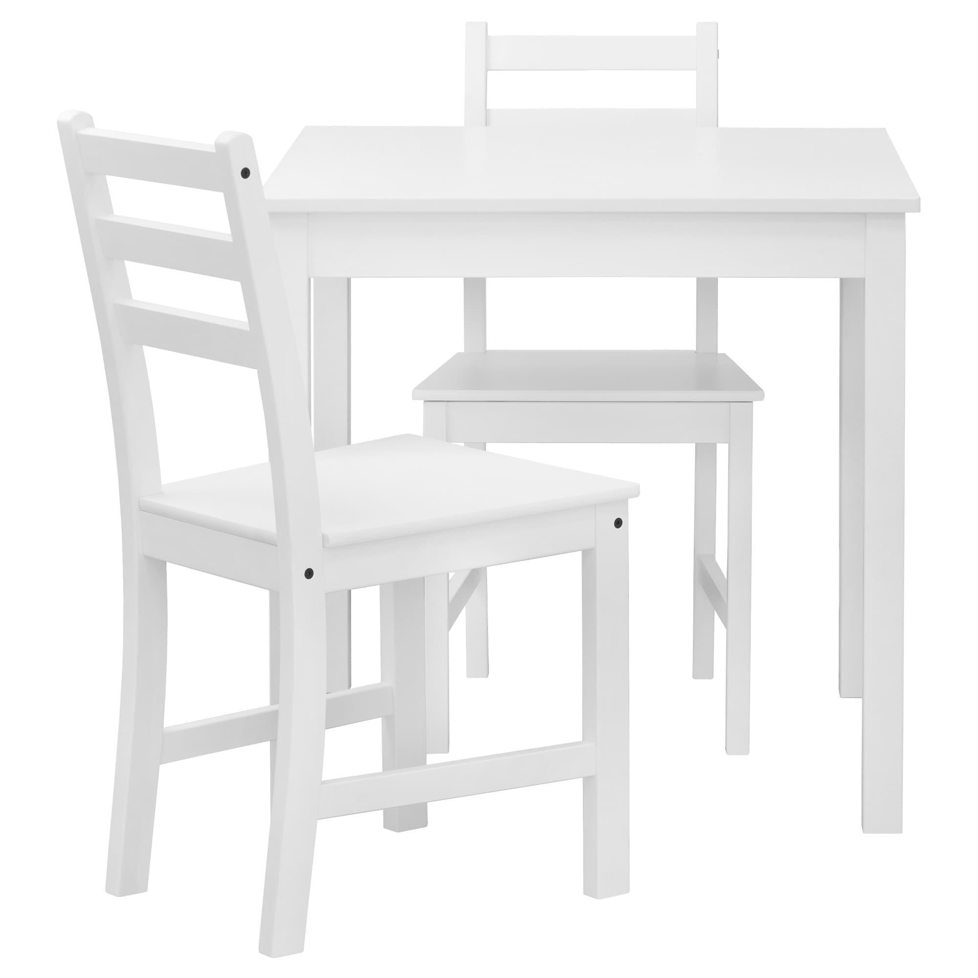 белый стол и стулья икеа