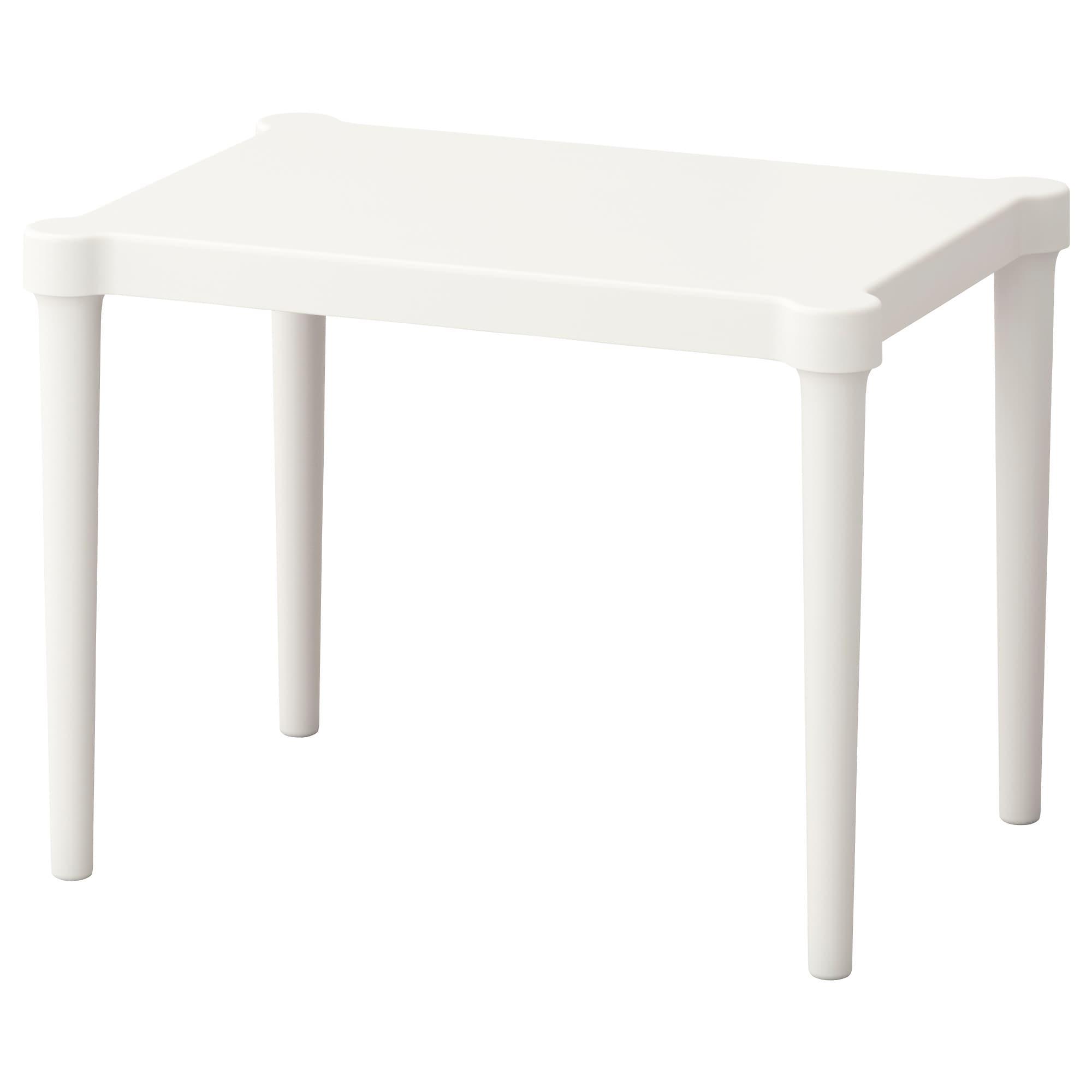 ИКЕА UTTER Дитячий стіл - всередину / назовні / білий, 603.577.37