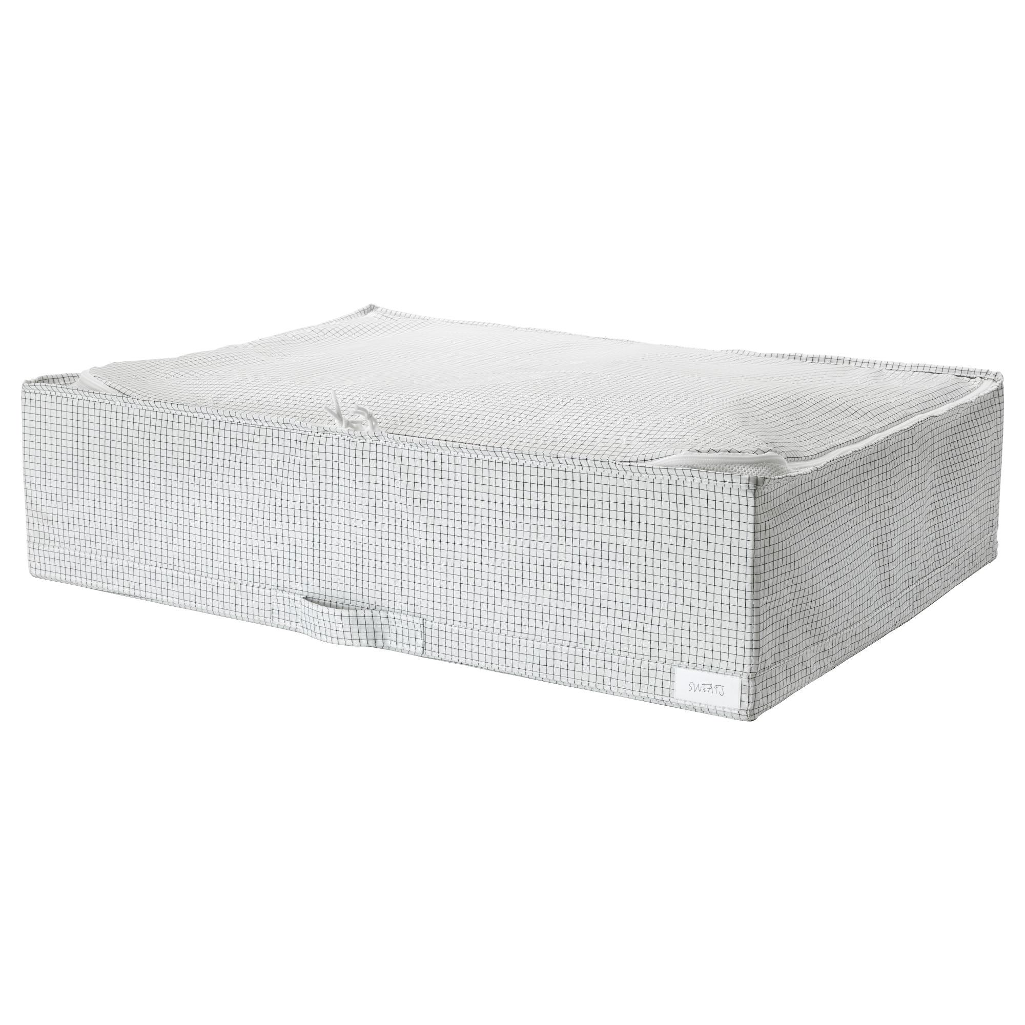 ИКЕА STUK Контейнер для одягу / постільної білизни - білий / сірий 71x51x18 см, 503.095.77