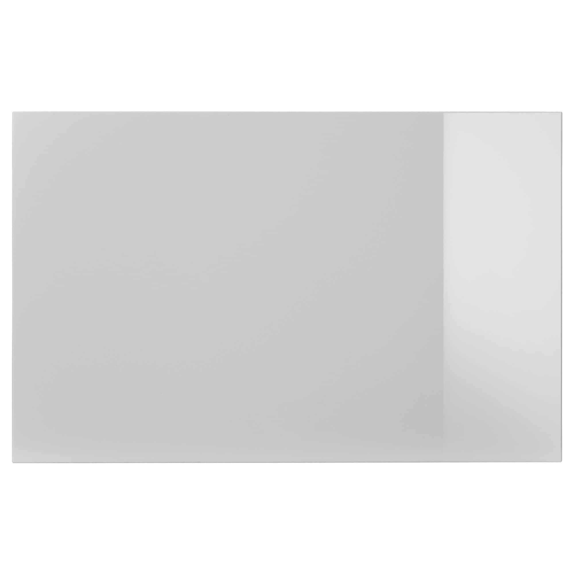 ИКЕА SELSVIKEN Передня частина дверцят/шухляди - глянсовий світло-сірий 60x38 см, 003.610.87