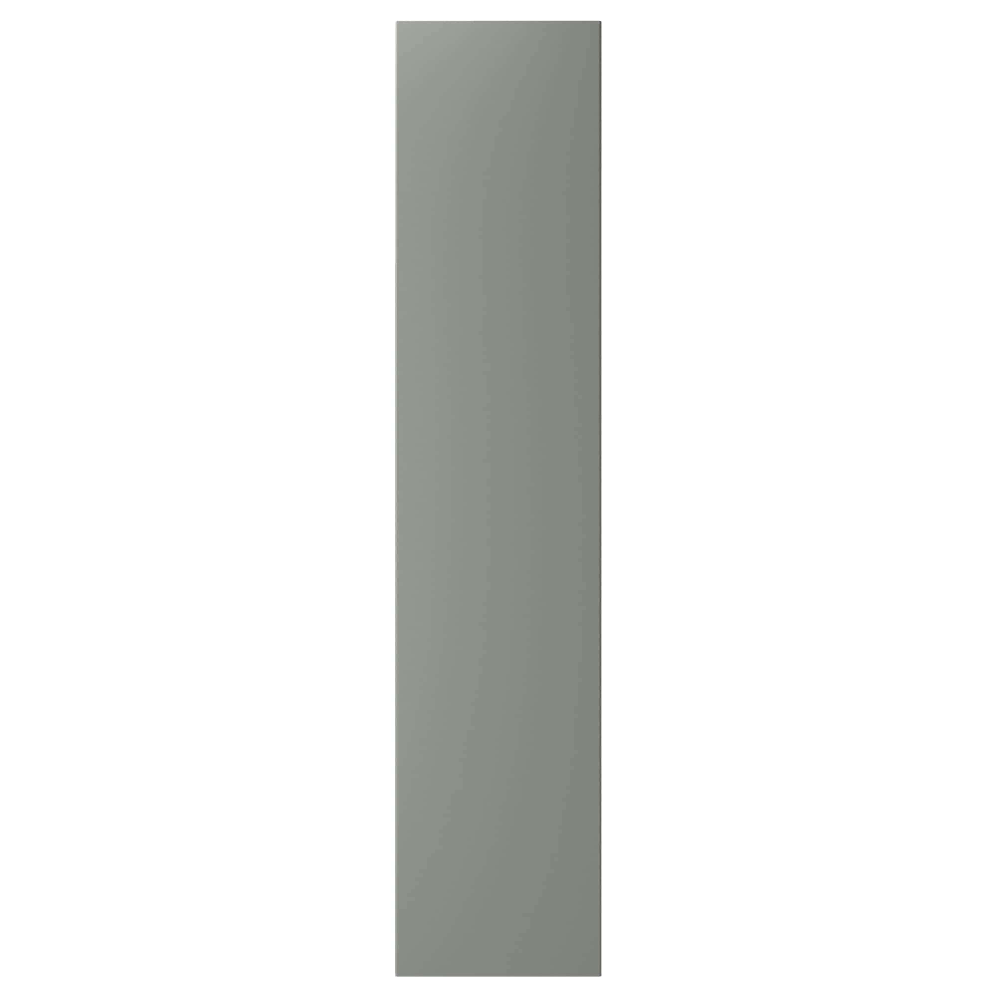 ИКЕА REINSVOLL Двері з петлями - сіро-зелений 50x229 см, 392.397.79