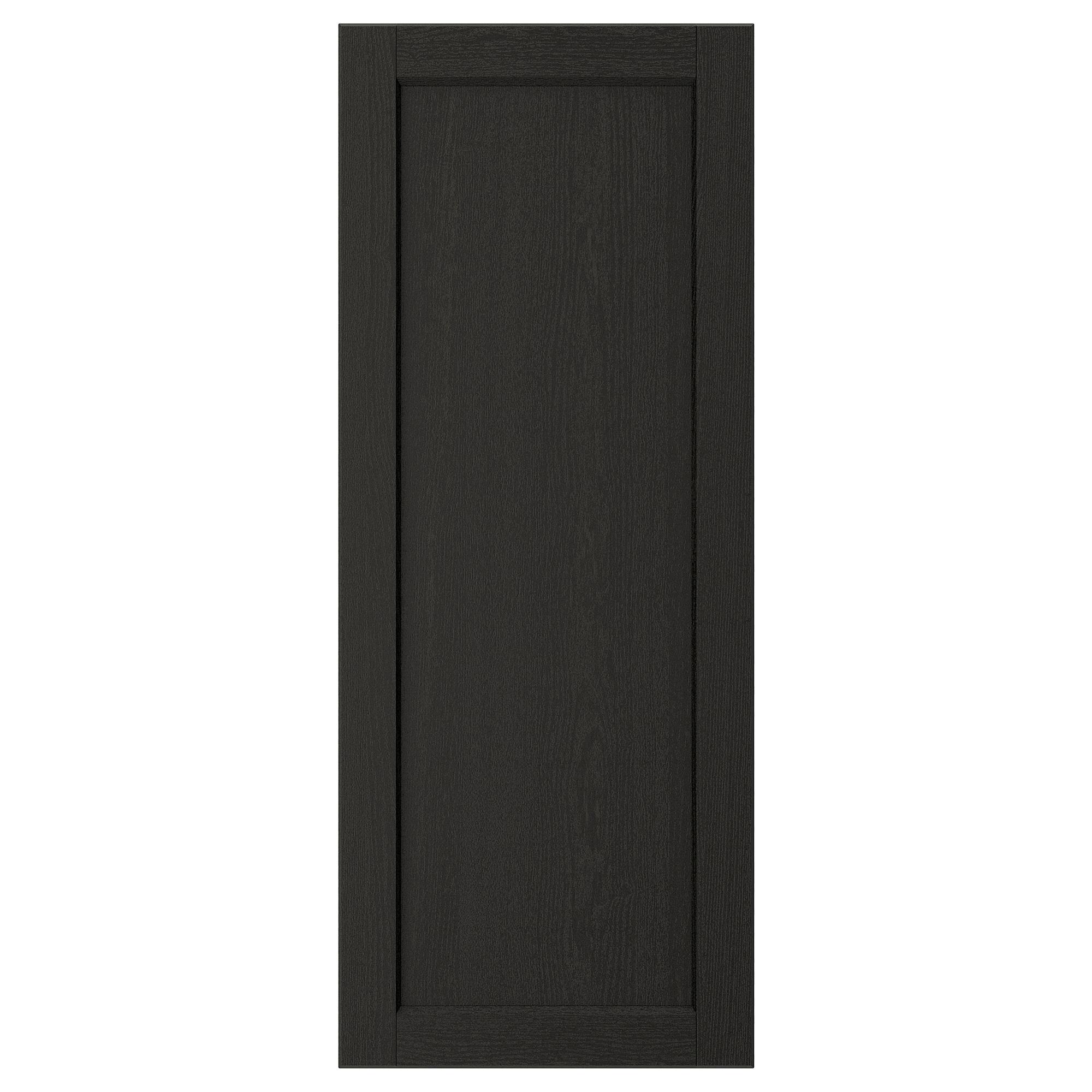 ИКЕА Двері LERHYTTAN - чорне морилювання 40х100 см, 103.560.52