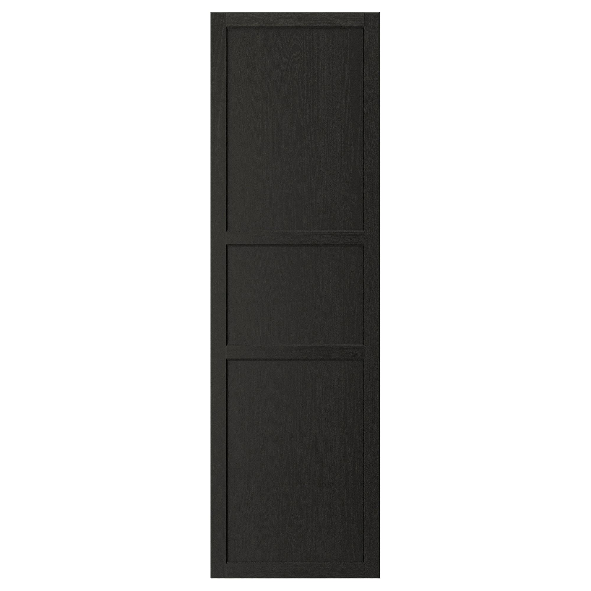 ИКЕА Двері LERHYTTAN - чорне морилювання, 60x200 см, 003.560.62