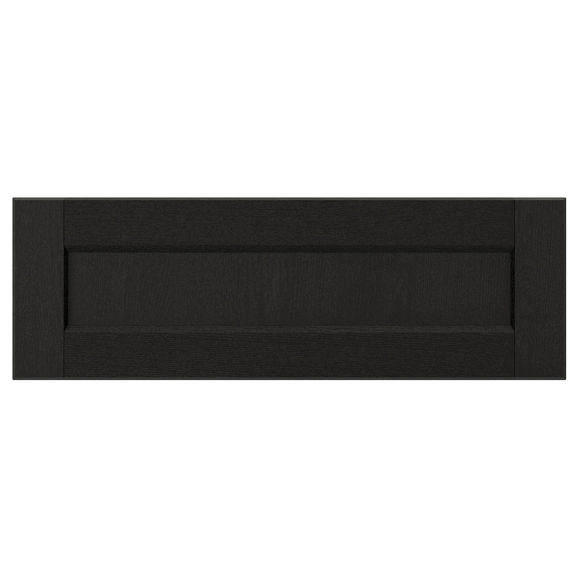 ИКЕА LERHYTTAN Фронтальна частина ящика - чорне морилювання, 60x20 см, 103.560.71