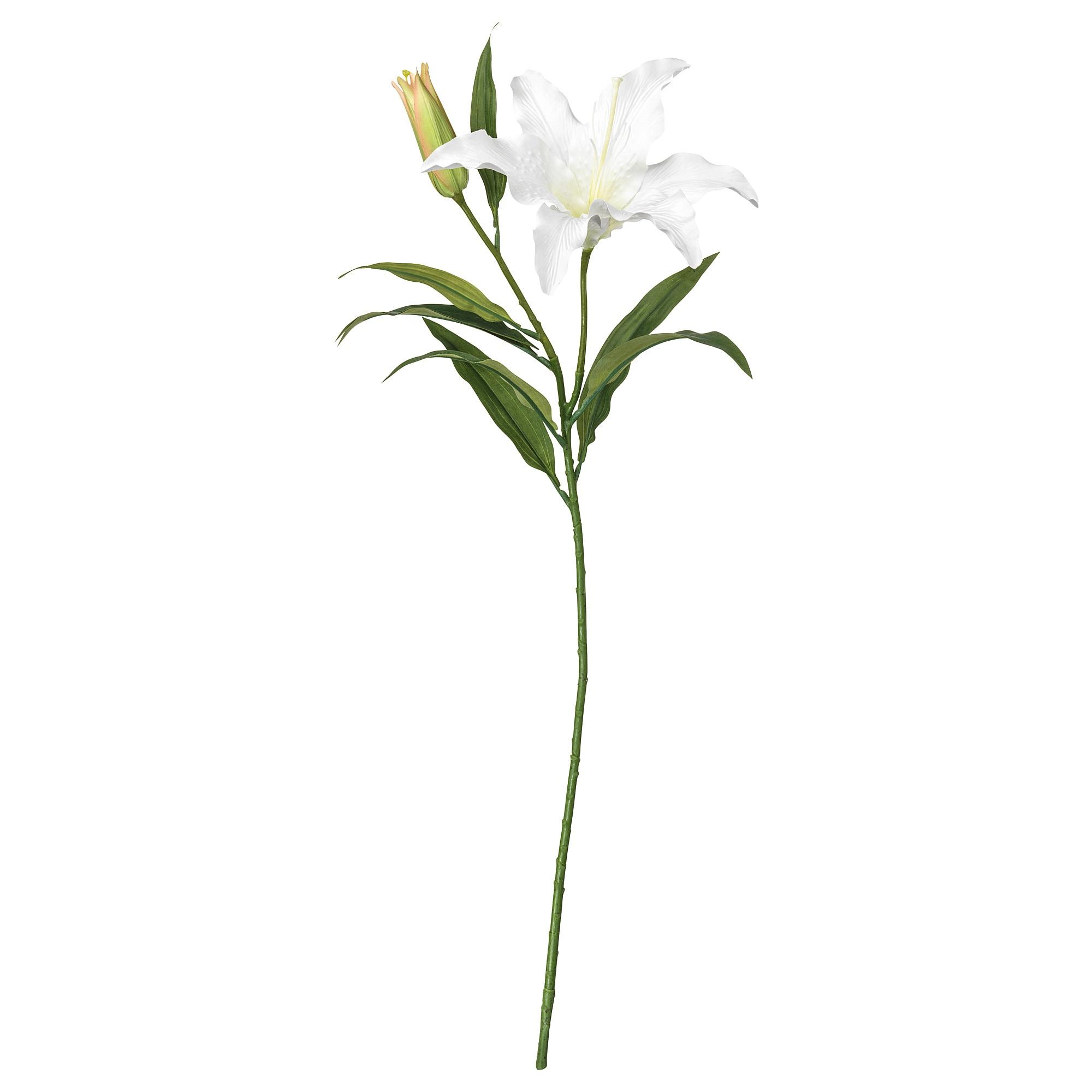 ИКЕА БУНТ Штучна квітка - лілія / біла 85 см, 403.335.87