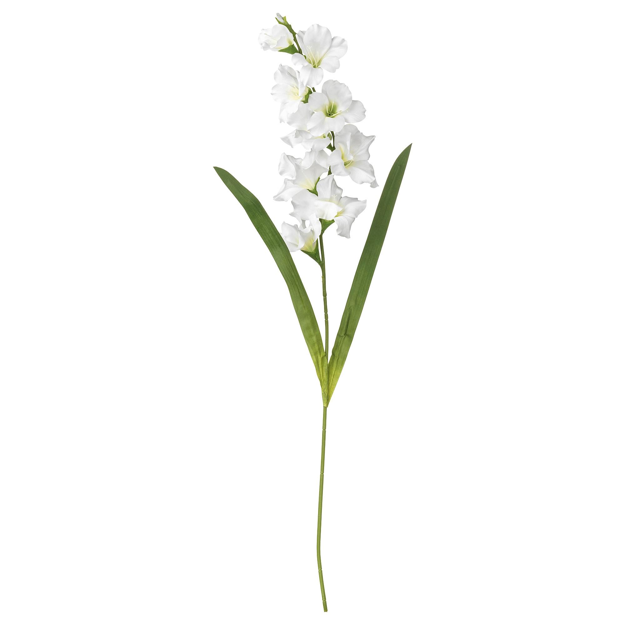 ИКЕА БОНУС Штучна квітка - гладіолус / білий 100 см, 303.335.83
