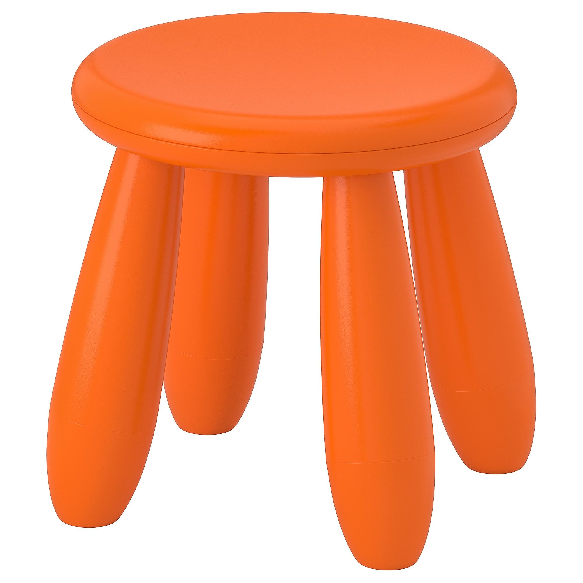 ИКЕА МАММУТ Дитячий стільчик - всередину / назовні / помаранчевий, 503.653.61