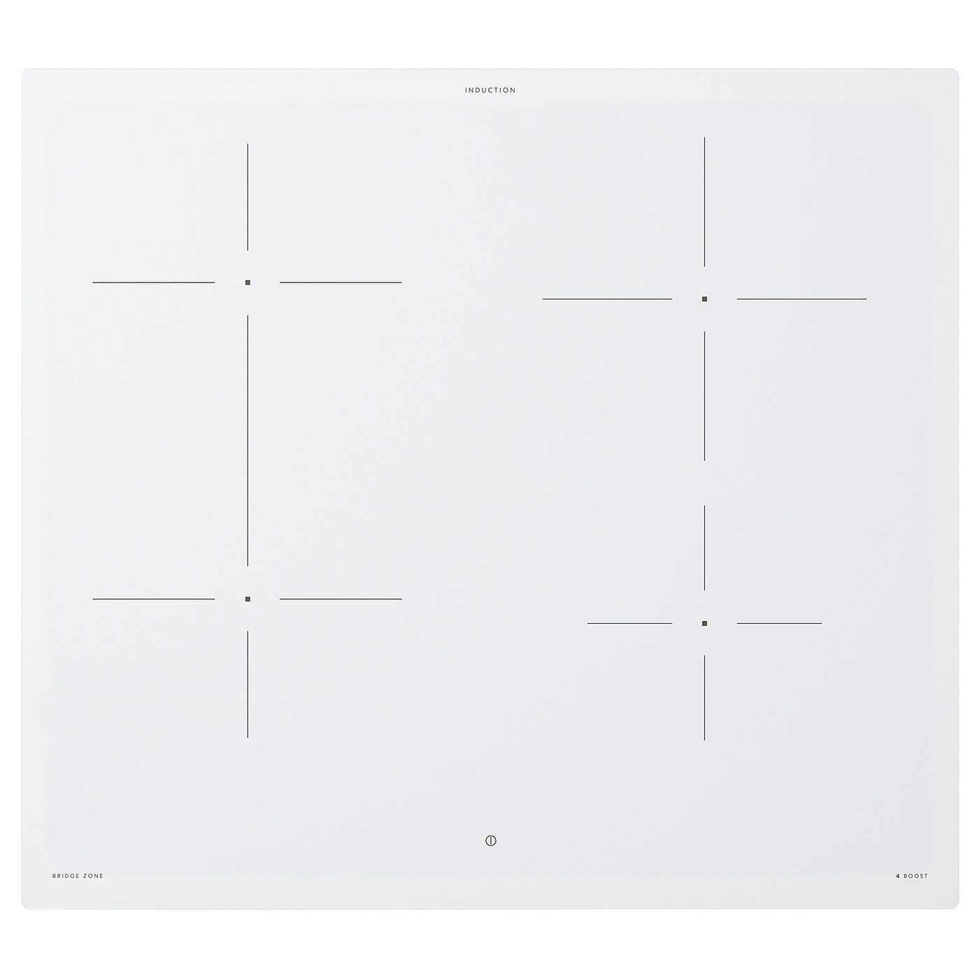 ИКЕА BEJUBLAD, Индукционная плита, 004.672.96, белый ИКЕА 500 белый, 58 см