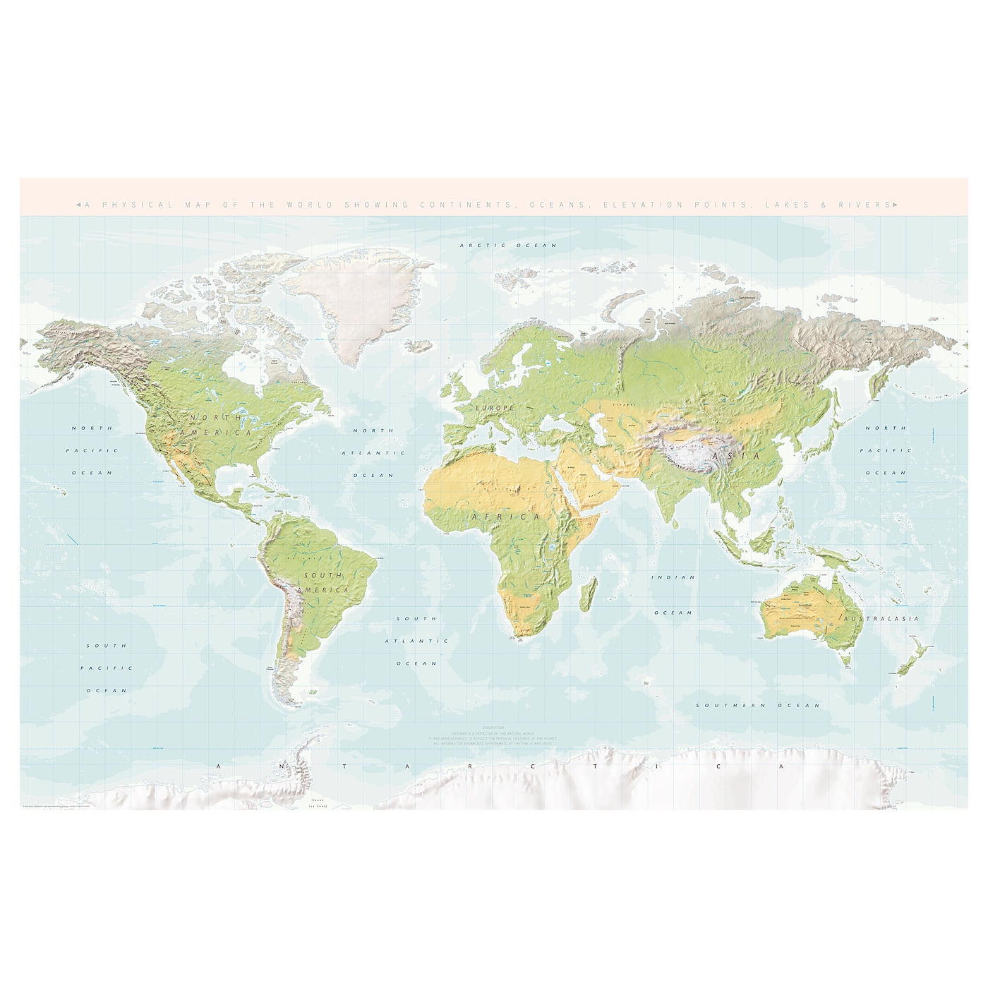 ИКЕА BILD Плакат - планета Земля 61x91 см, 004.418.38